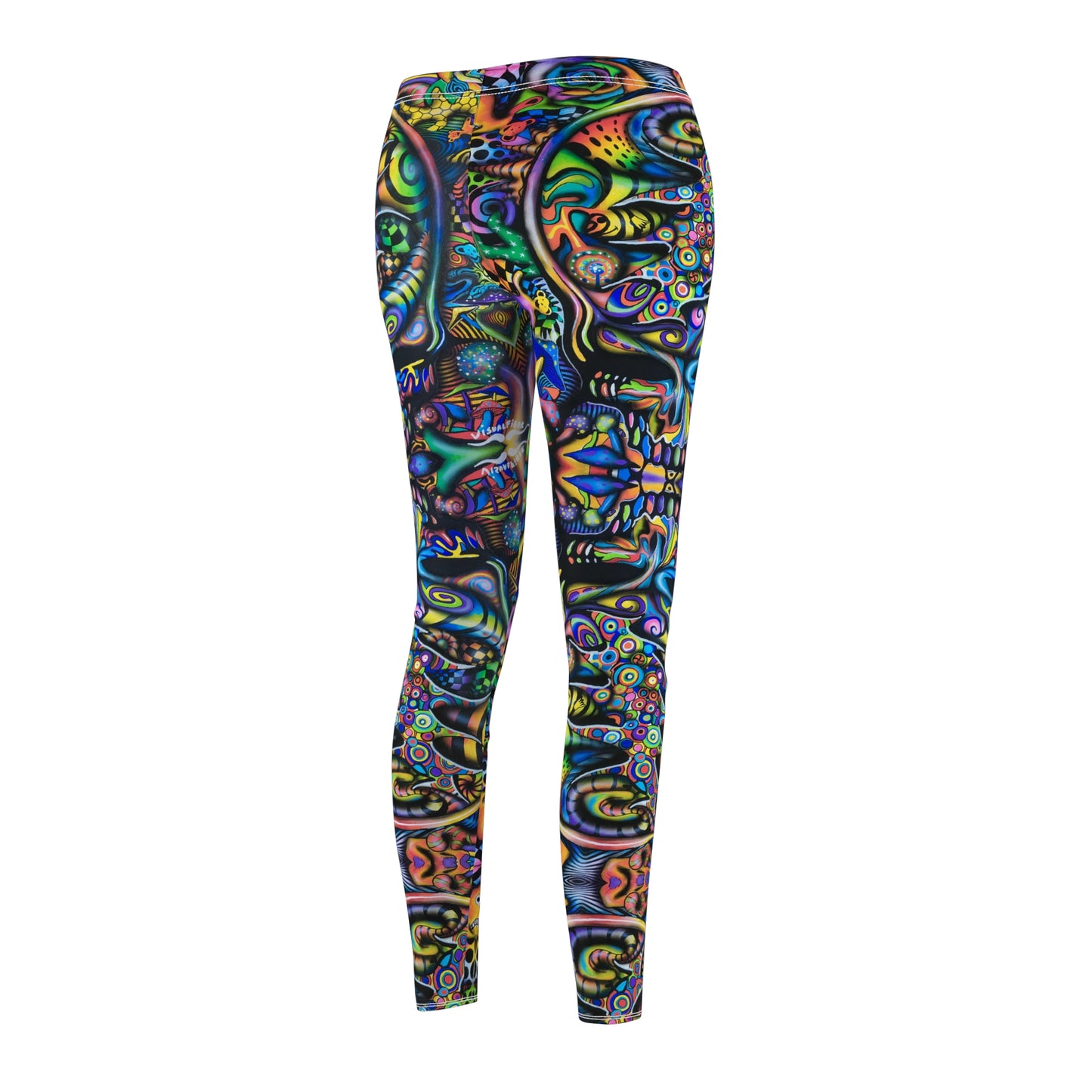 Visual Fiber Steal Your Face Women's Cut & Sew Casual Leggings (AOP)