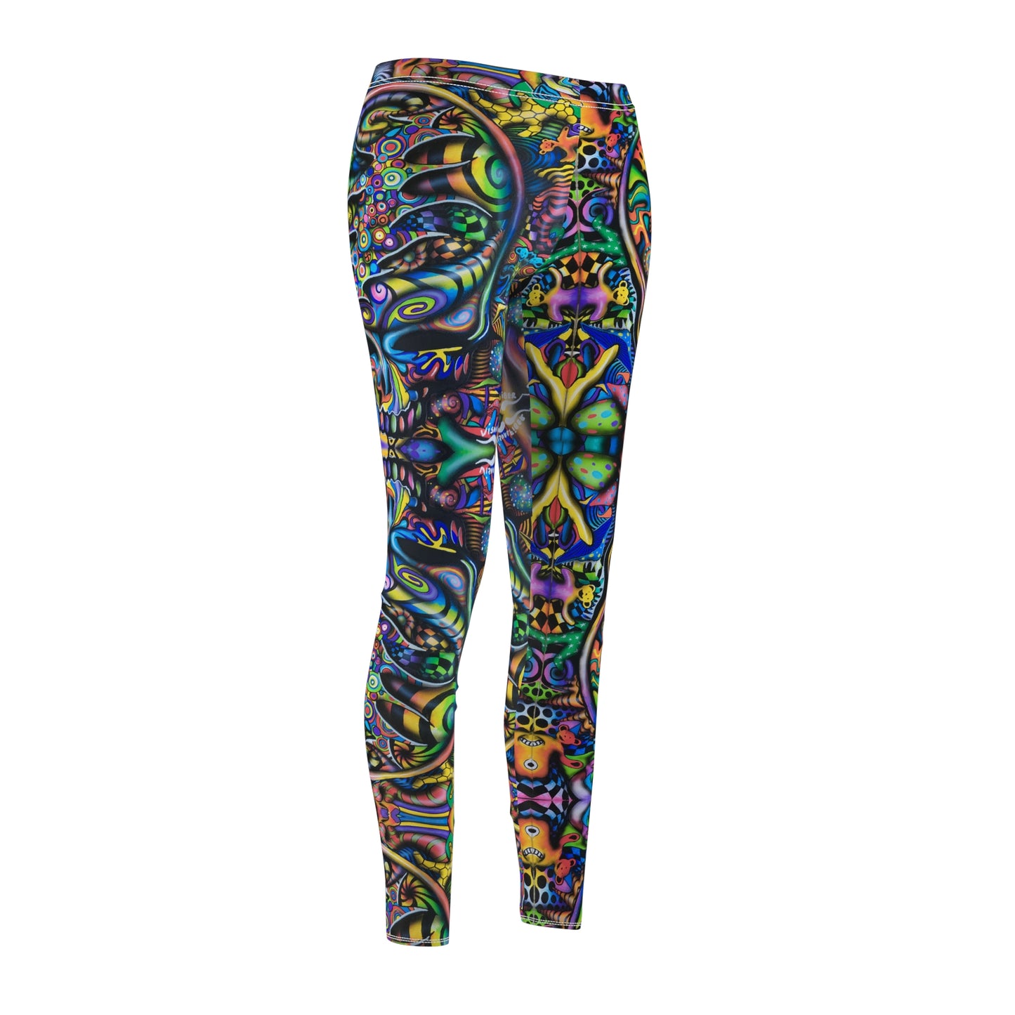 Visual Fiber Steal Your Face Women's Cut & Sew Casual Leggings (AOP)