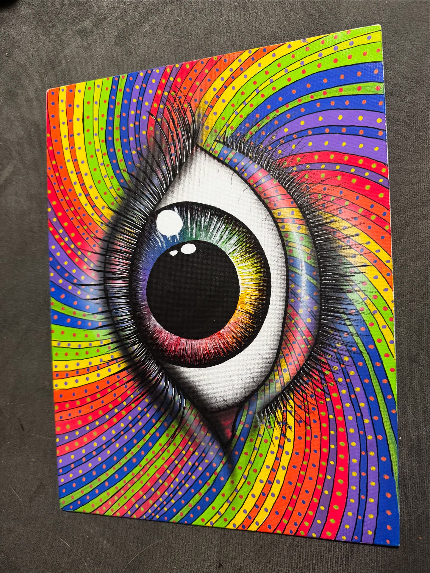 Eye swirl canvas
