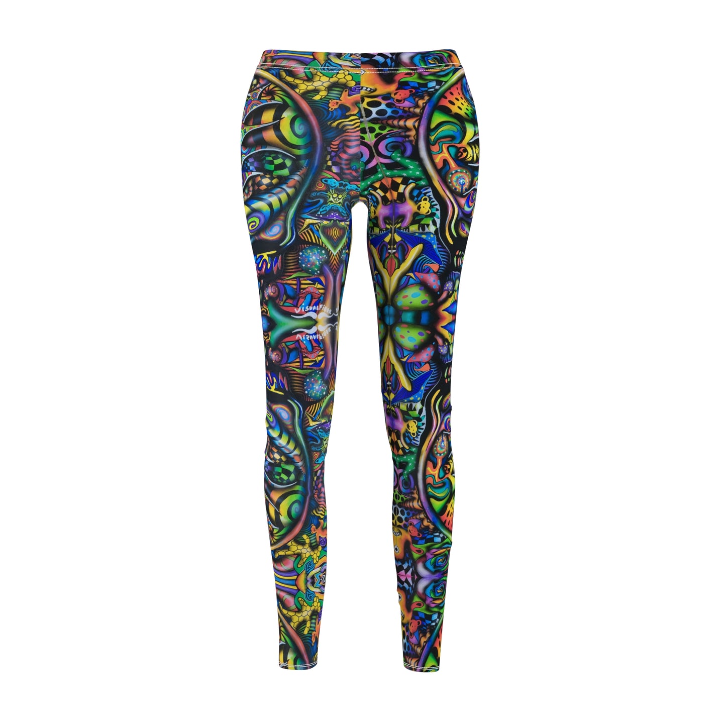 Visual Fiber Steal Your Face Women's Cut & Sew Casual Leggings (AOP)