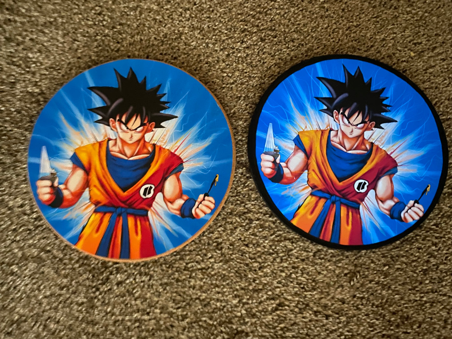 goku glow cork mat