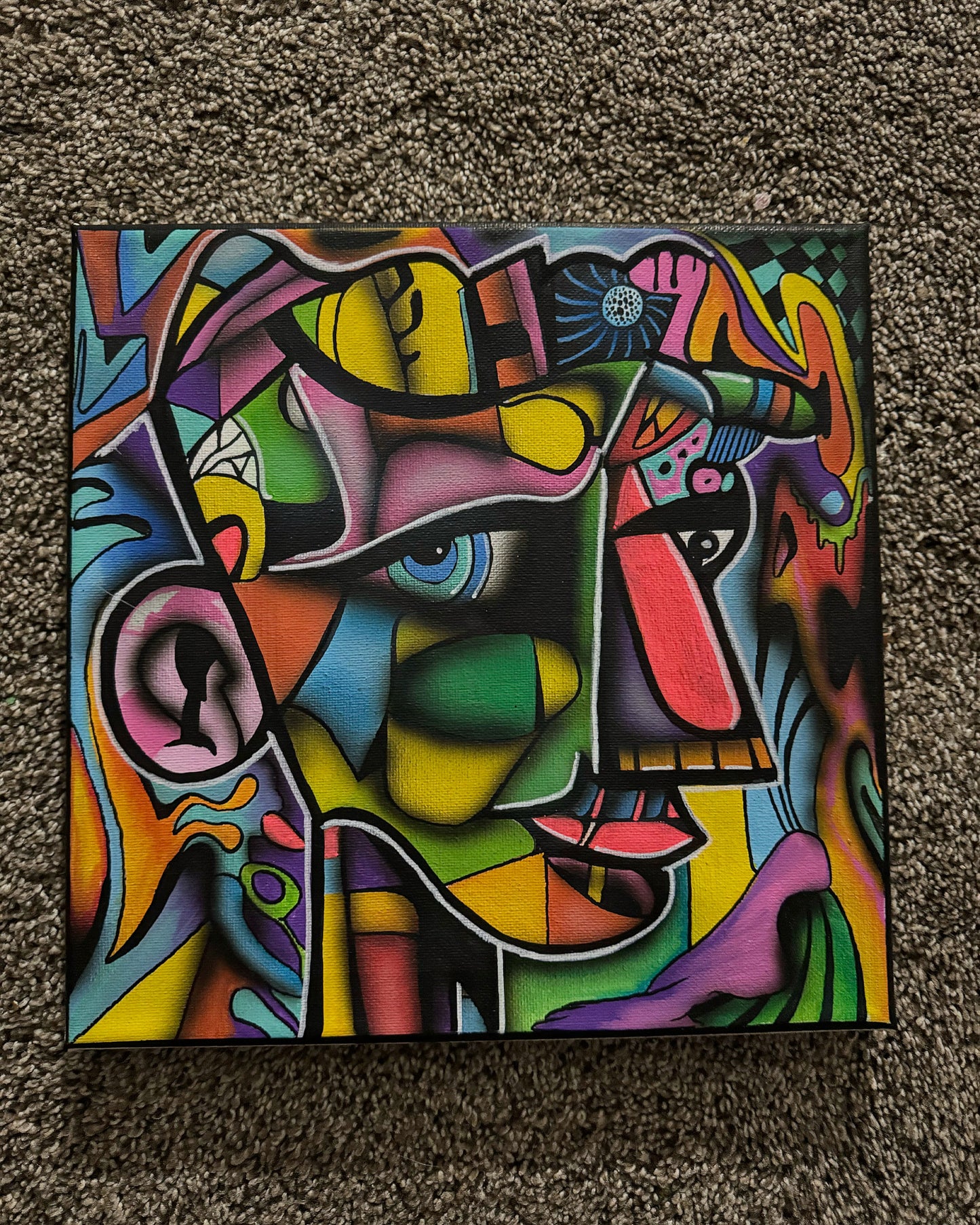 Abstract face boy