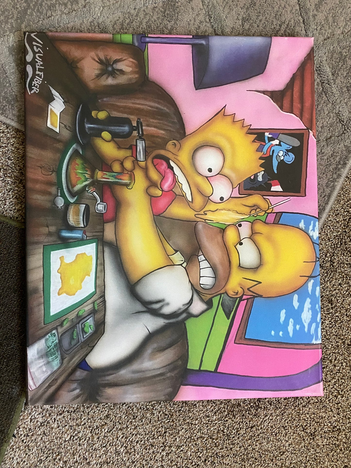 skull custom mat