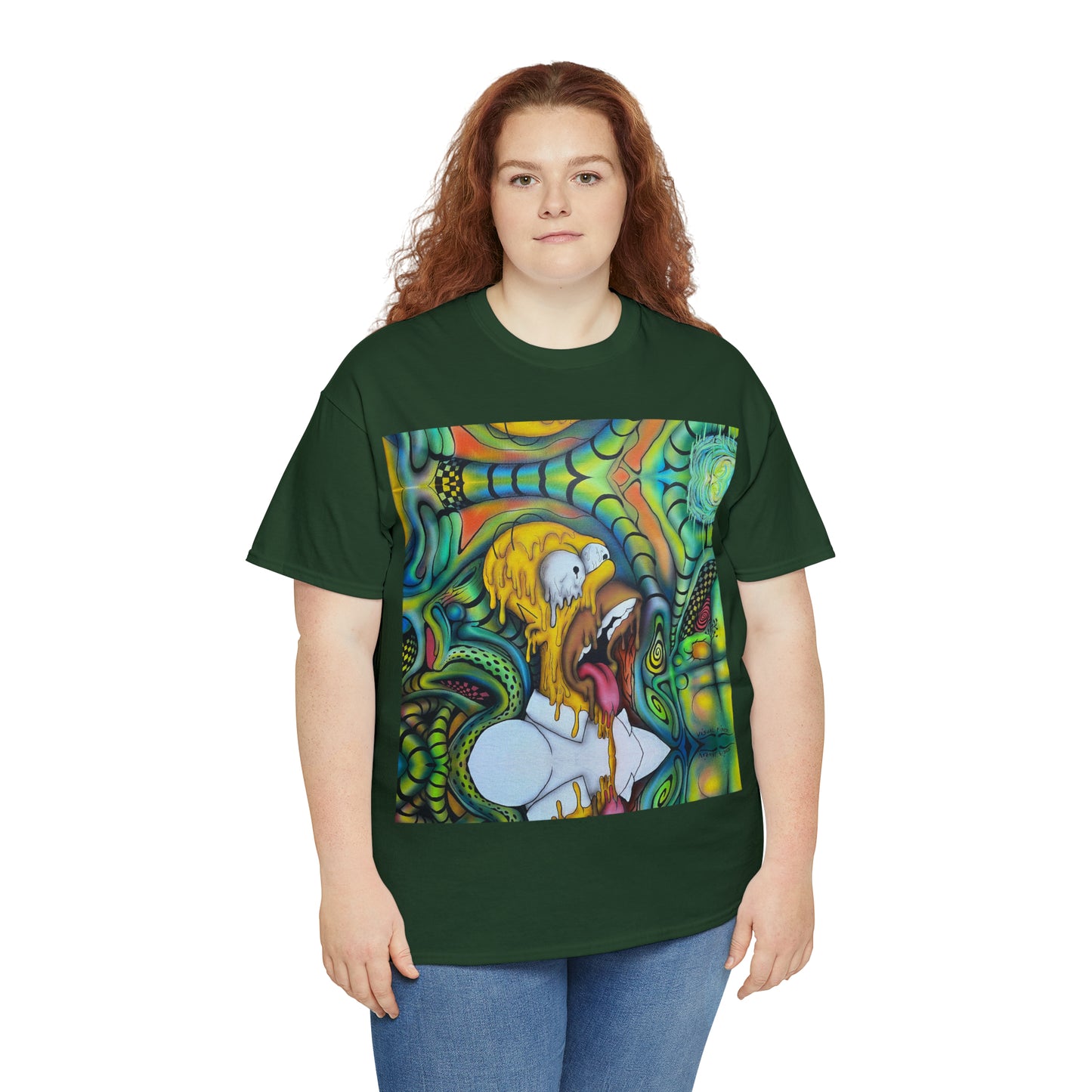 Visual Fiber Trippy Homer Tee