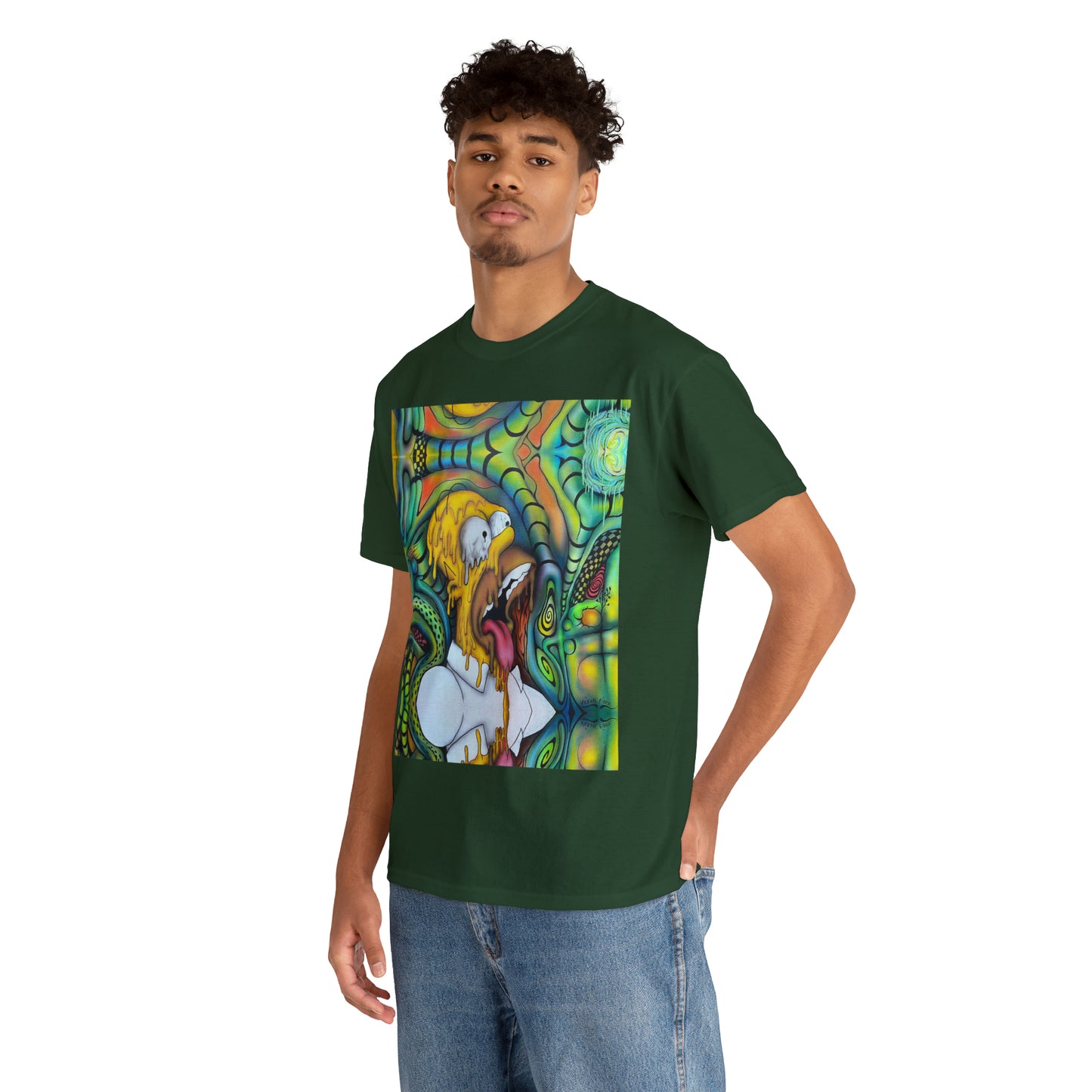 Visual Fiber Trippy Homer Tee