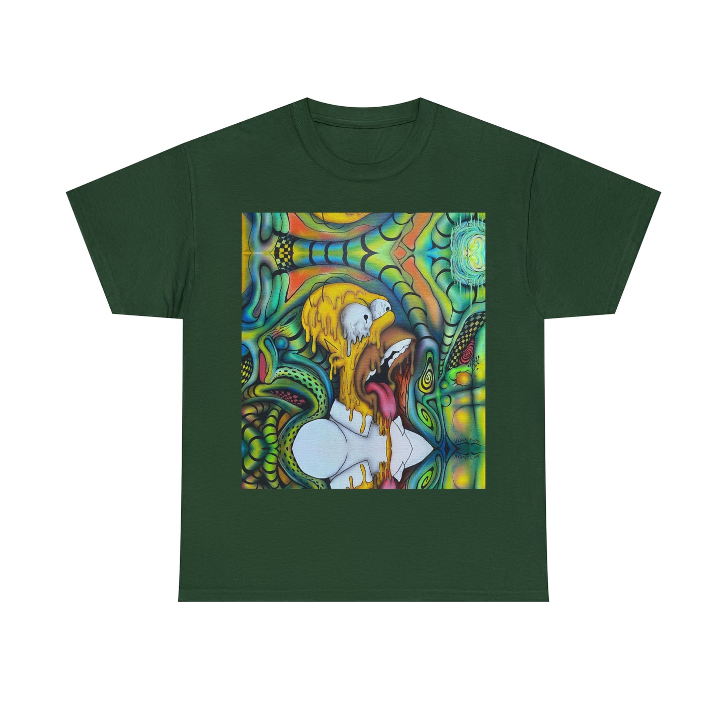 Visual Fiber Trippy Homer Tee