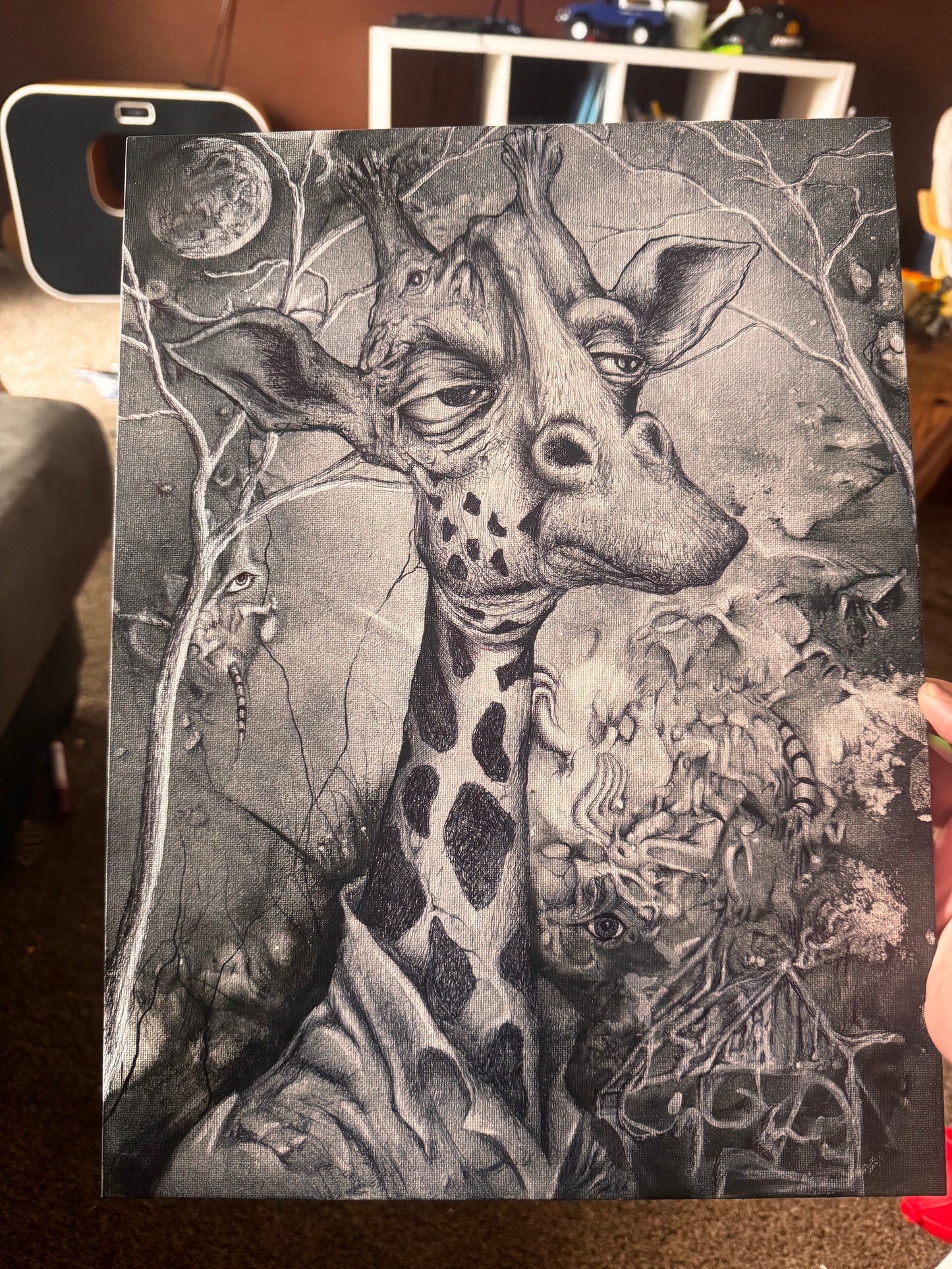 Giraffe canvas
