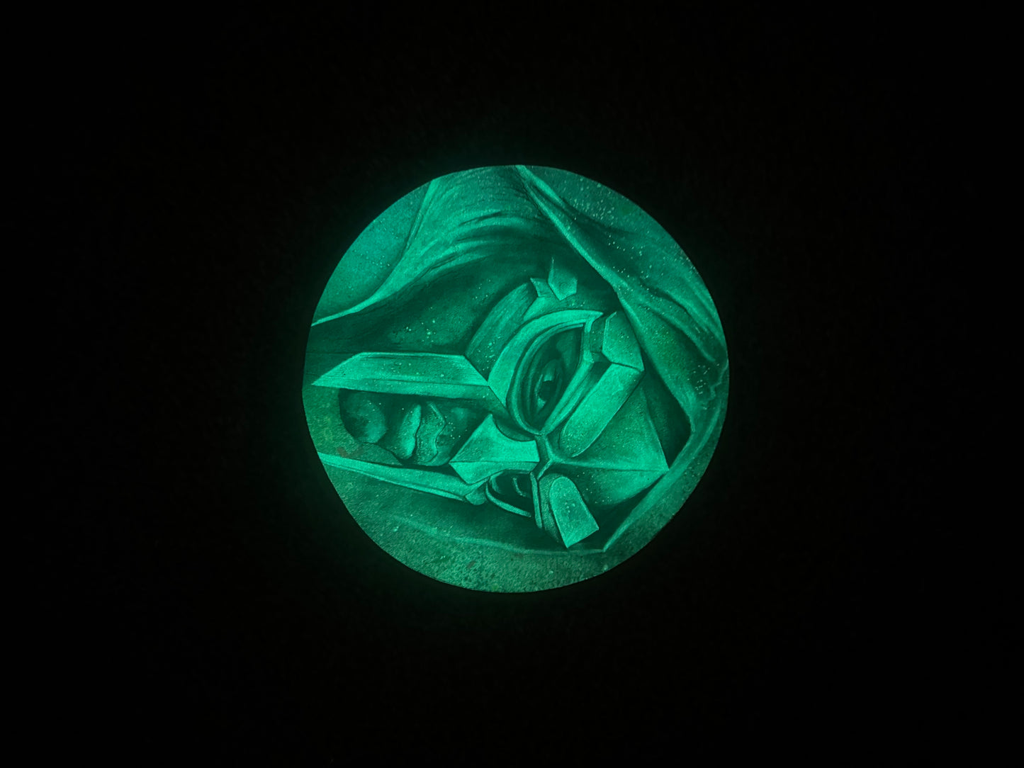 Glow mf doom cork mat