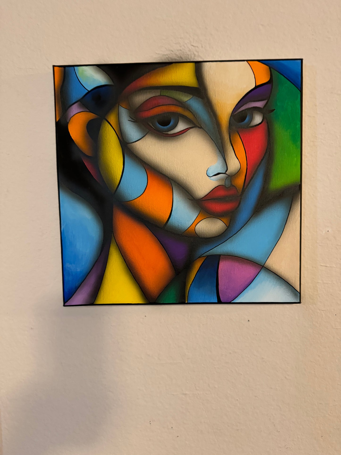 Abstract face woman