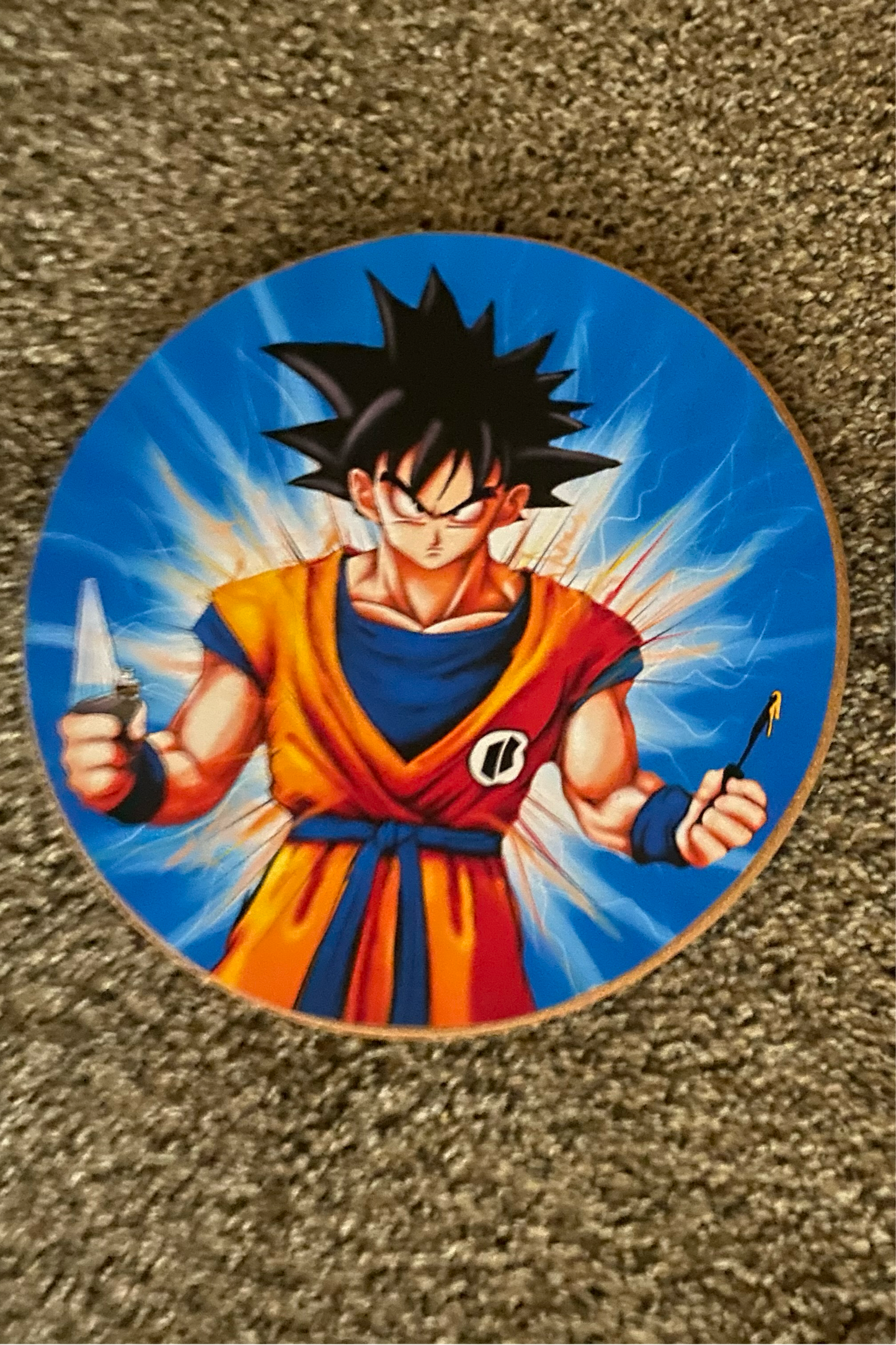 goku glow cork mat