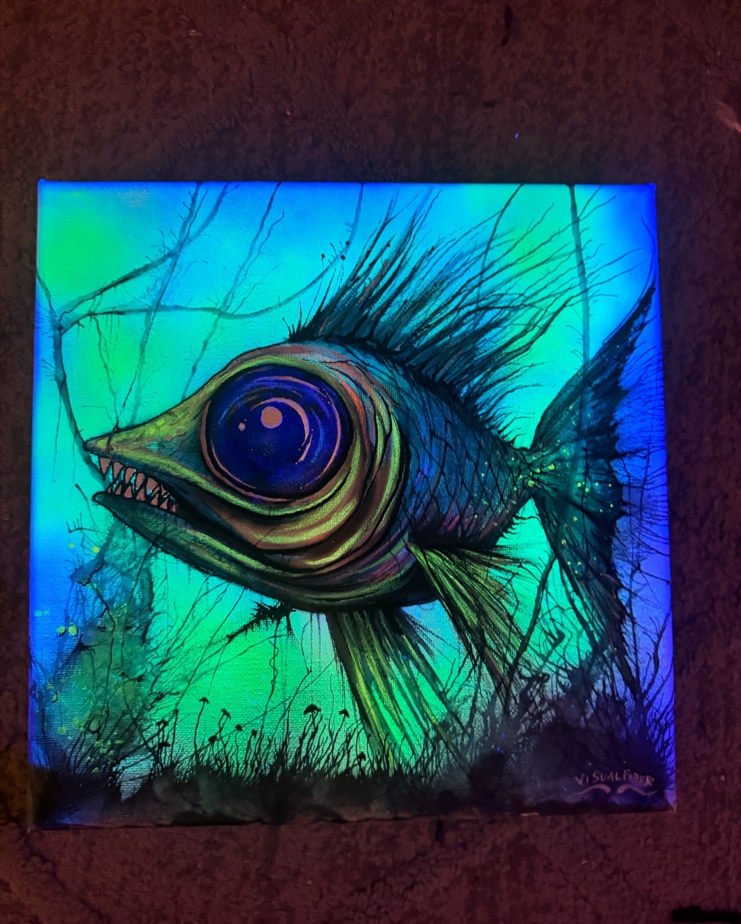 Fish canvas zombie