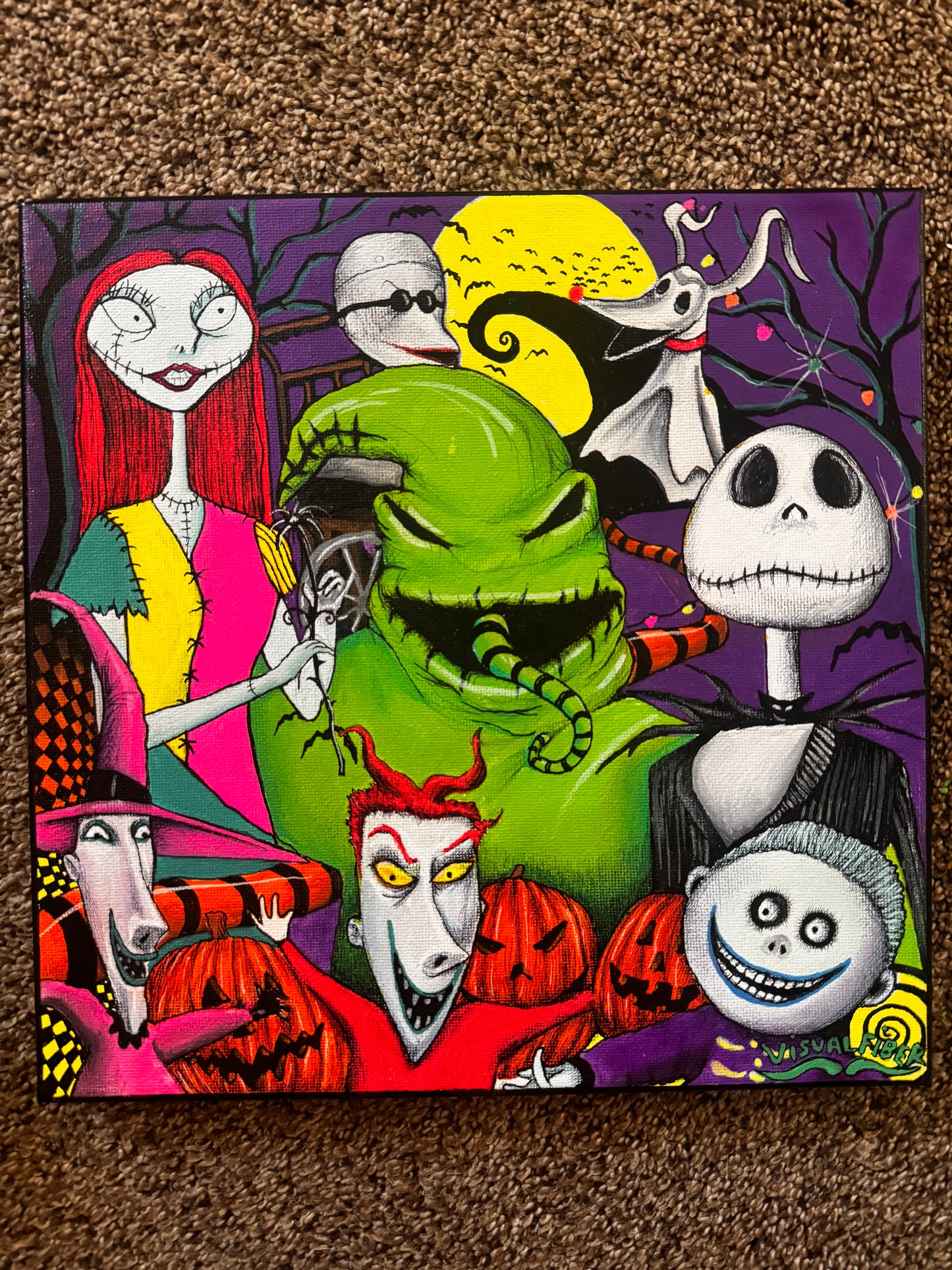 Nightmare before xmas canvas