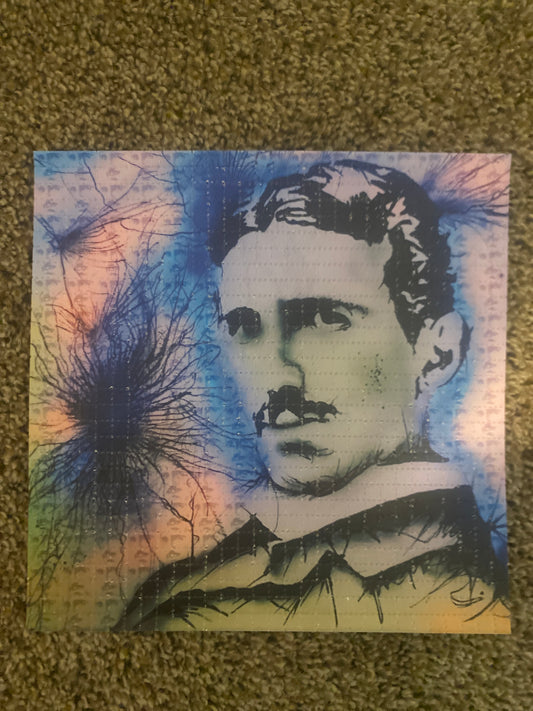 tesla blotter art