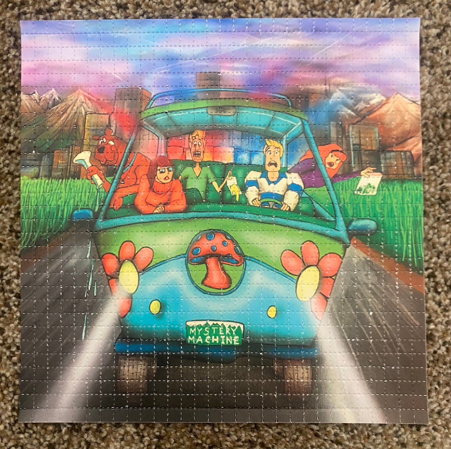 scooby doo blotter art