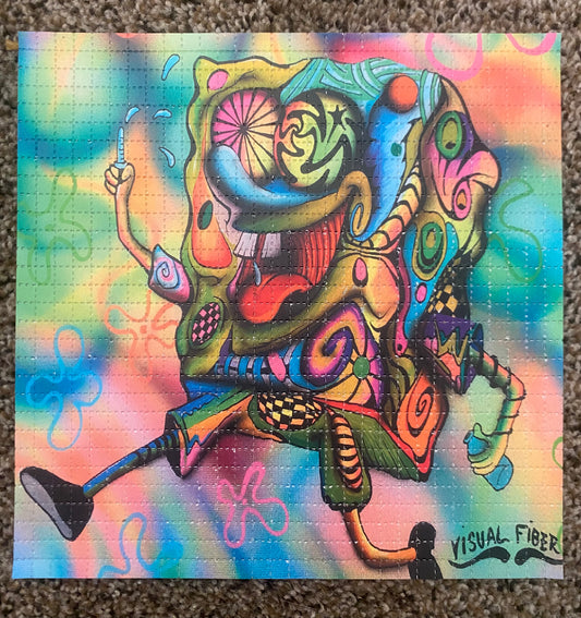 spongebob blotter art