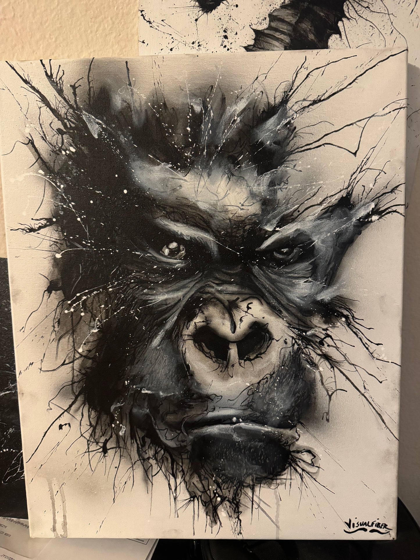 Gorilla ink canvas