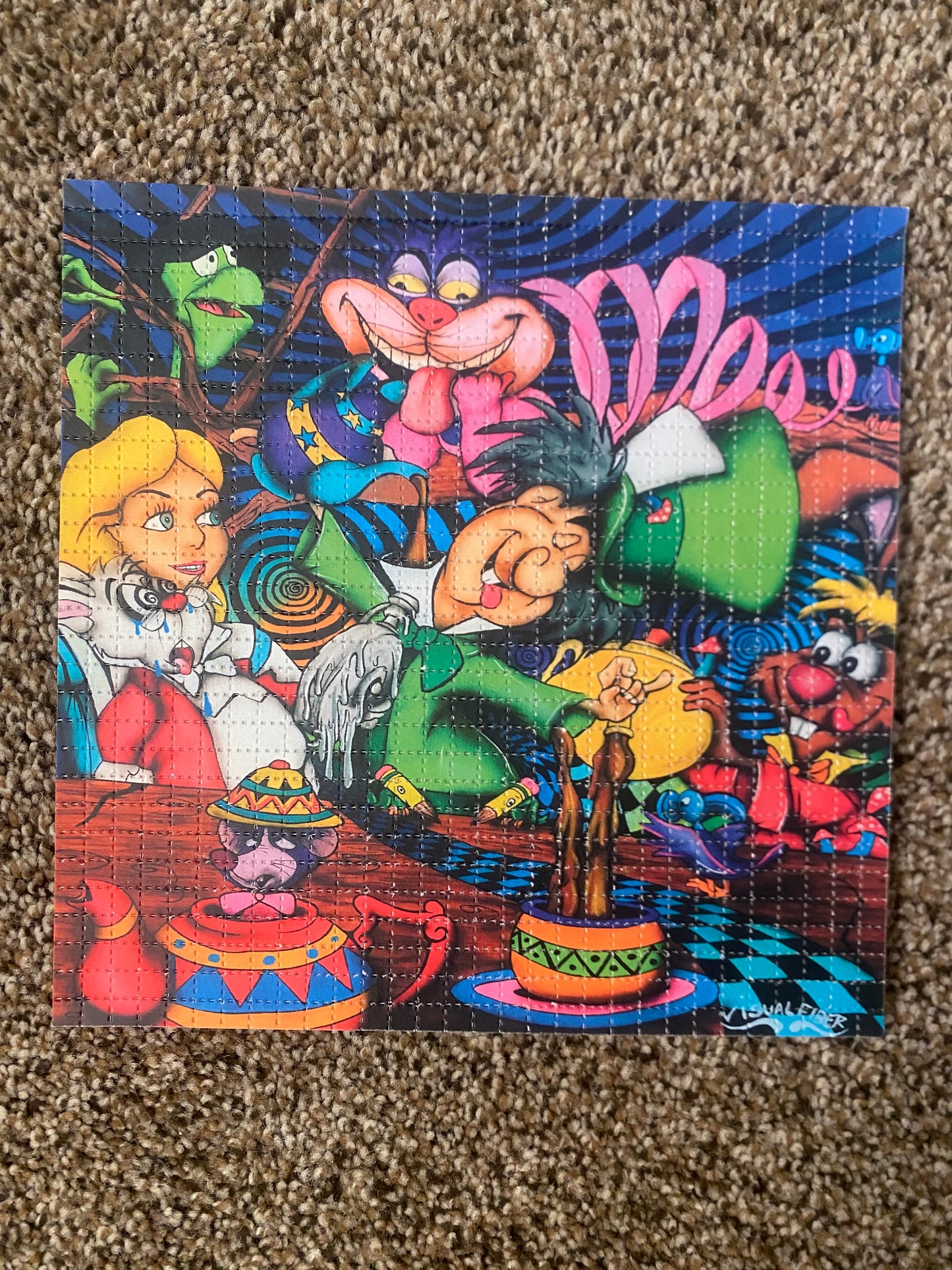 alice in wonderland blotter art