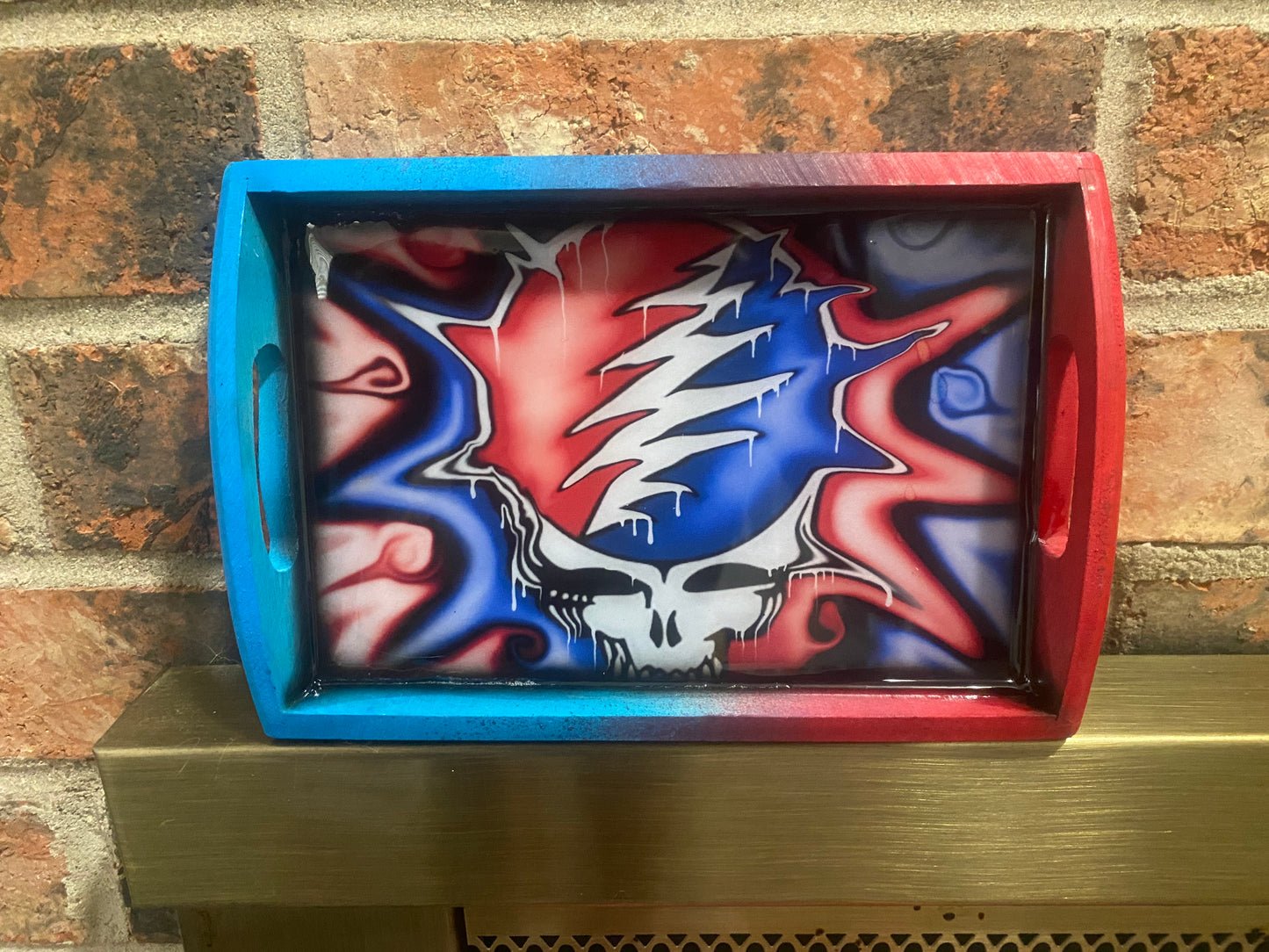 grateful dead wood tray