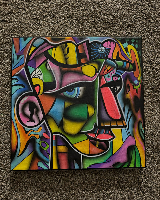Abstract face boy