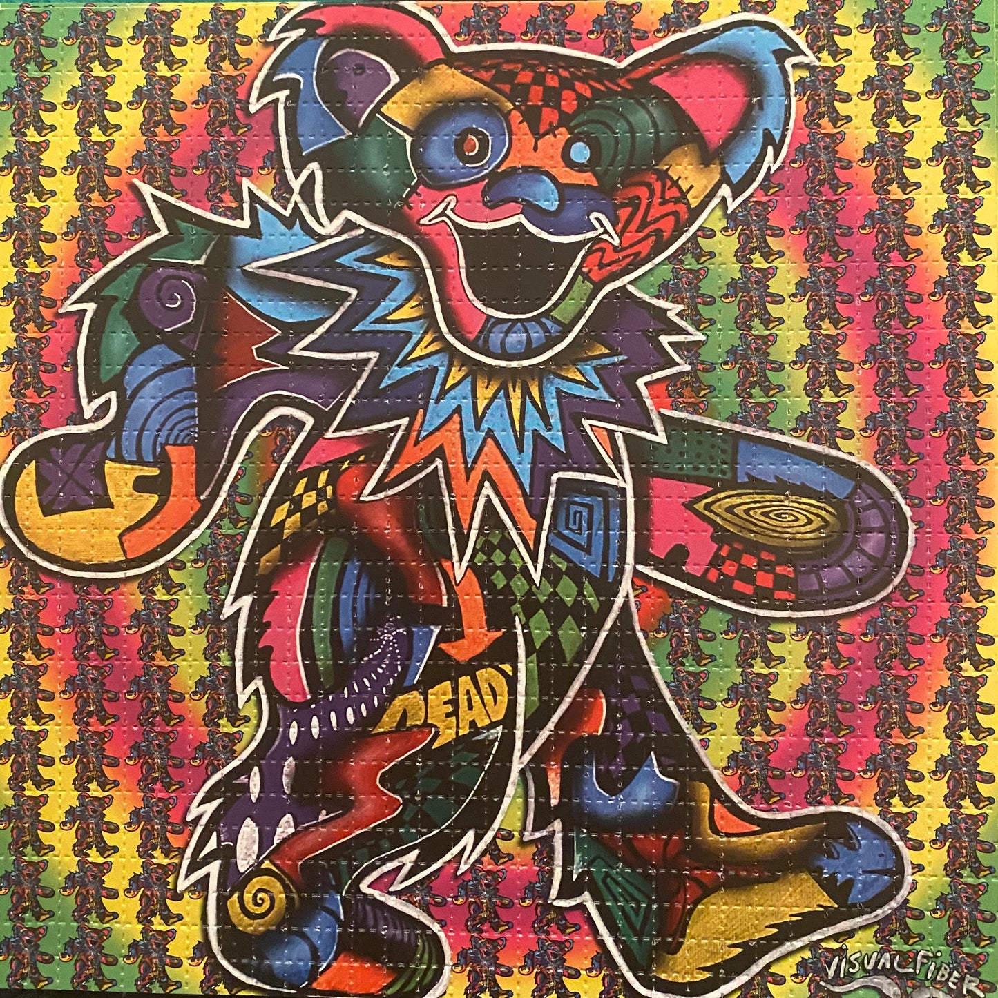 grateful dead bear blotter art