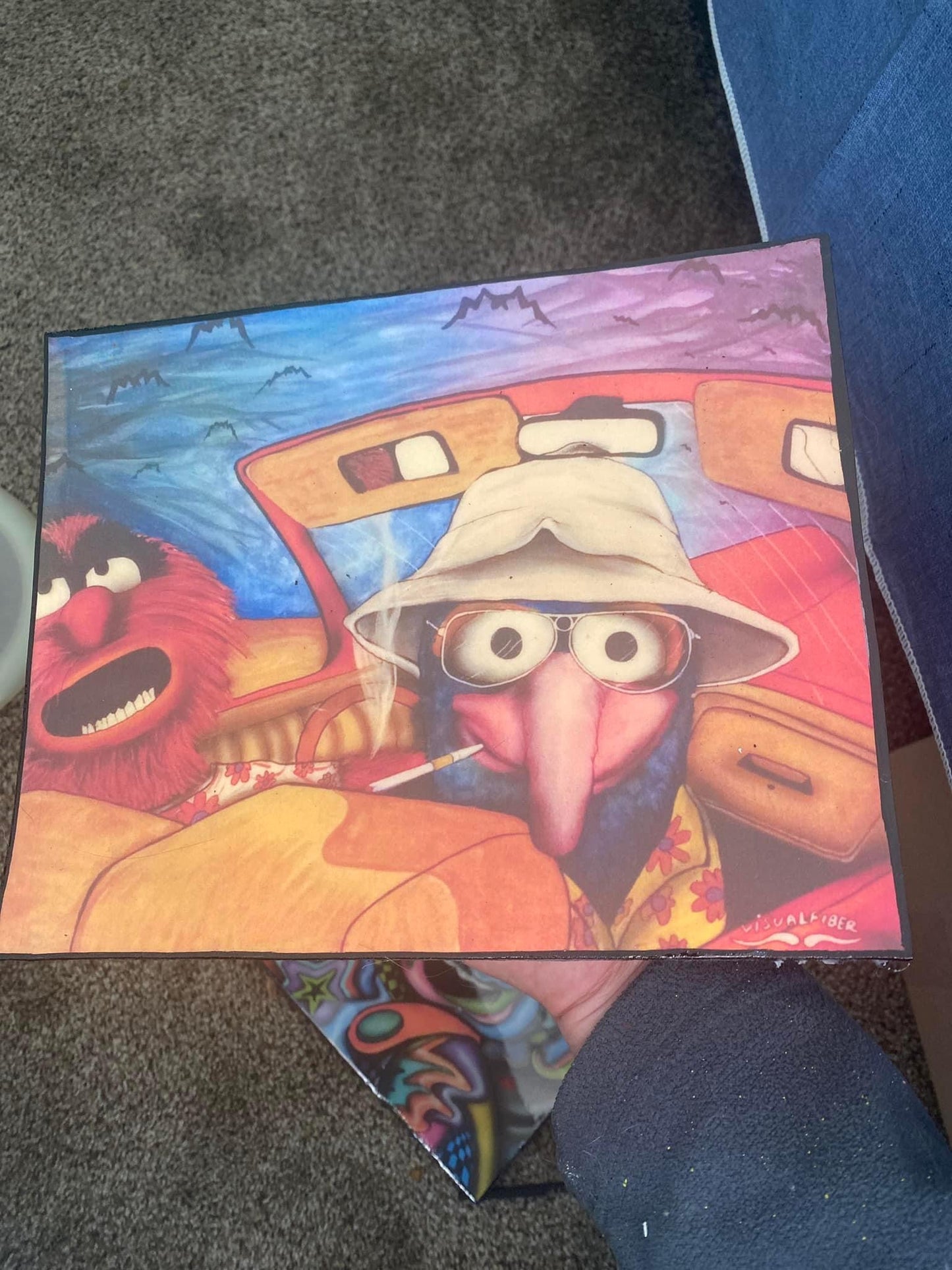gonzo and animal fear and loathing mat