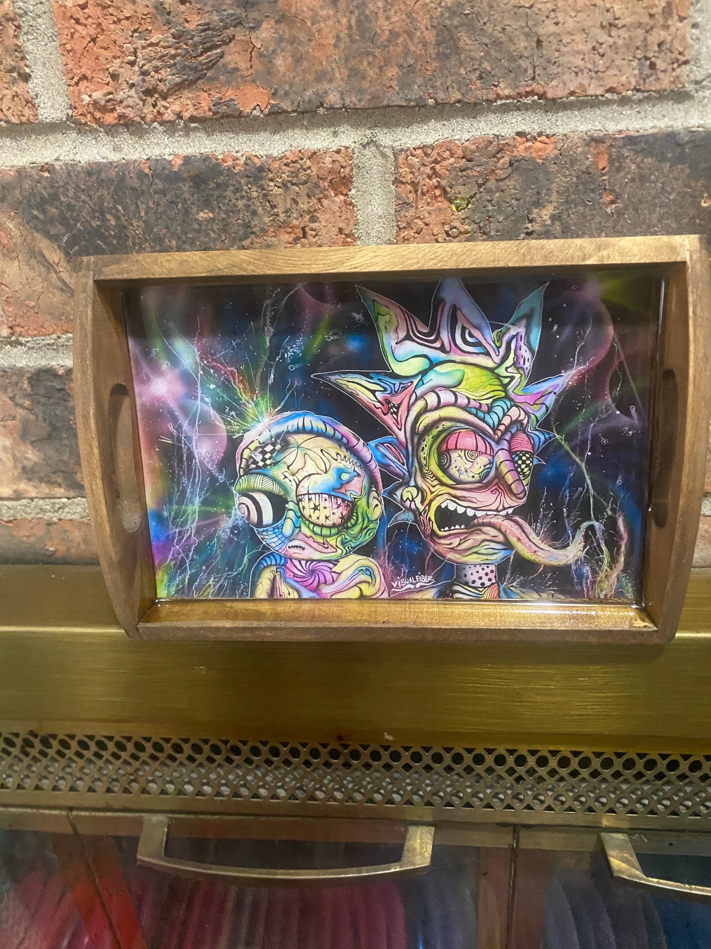 rick and morty tray