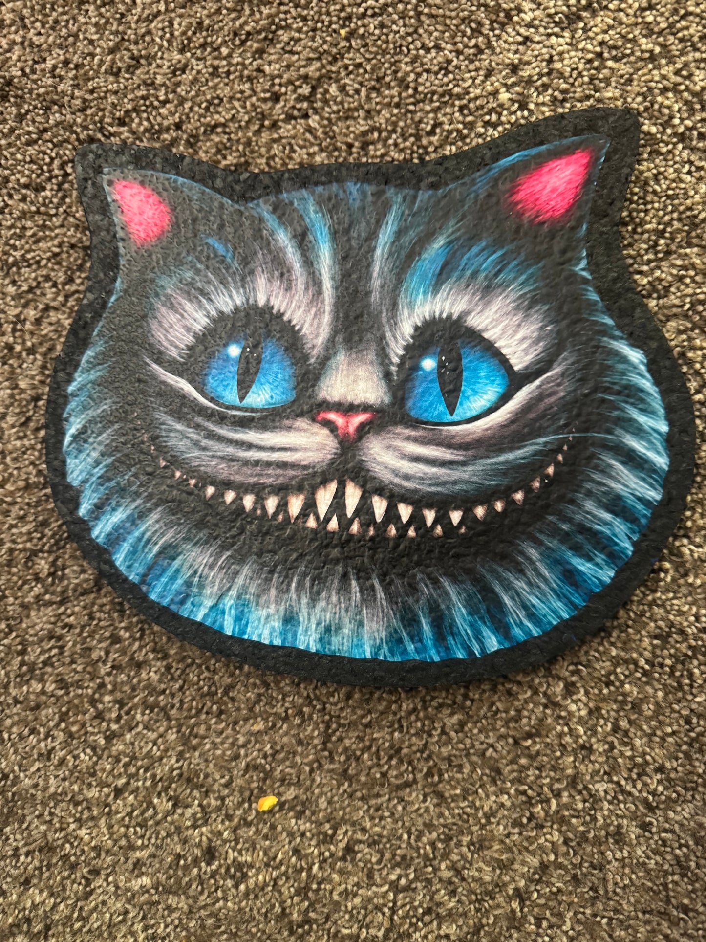 Cheshire cat mat
