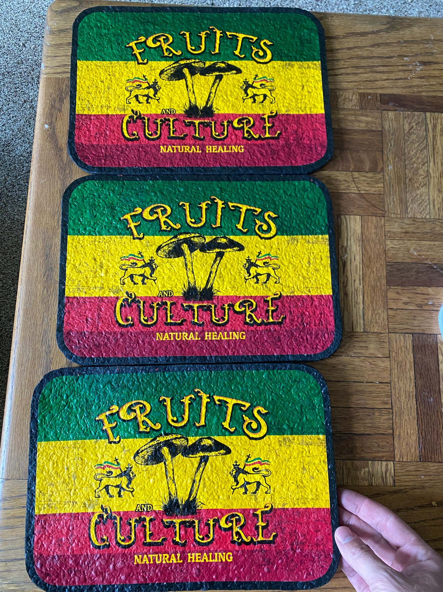 3 custom mats