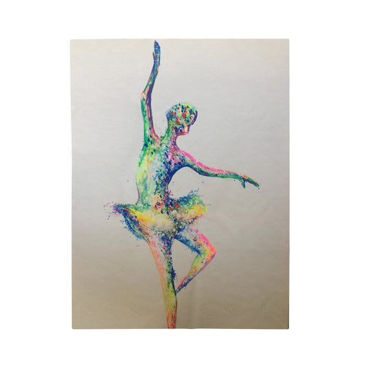 Visual Fiber Abstract Dancer Velveteen Plush Blanket