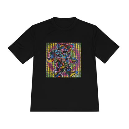 Visual Fiber Dancing Bear Blotter Unisex Moisture Wicking Tee