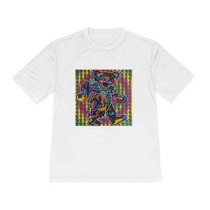 Visual Fiber Dancing Bear Blotter Unisex Moisture Wicking Tee